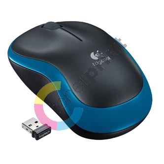 Myš Logitech Wireless Mouse M185 nano, modrá