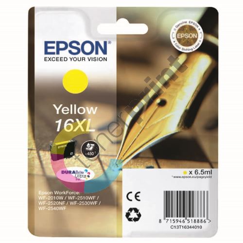 Cartridge Epson C13T16344012, yellow, originál 1