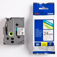 Páska do štítkovače Brother TZE-151 24mm, černý tisk/průsvitný podklad (4)