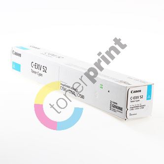 Toner Canon CEXV52, IRC7565i, IRC7570i, cyan, 0999C002, originál