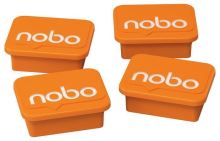 Magnety Nobo, obdélník, oranžová, 4 ks (2)