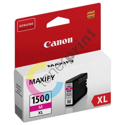 Cartridge Canon PGI-1500XL, magenta, 9194B001, originál 1