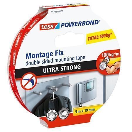 Oboustranná montážní páska Tesa Powerbond Ultra Strong 19 mm × 5 m – extra silná