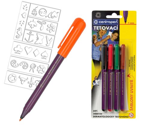 Fixy Centropen 2880/4 tetovací sada 4 barvy