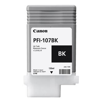 Inkoustová cartridge Canon PFI-107BK, 6705B001, černá, 130 ml, originál