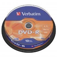 Verbatim DVD-R AZO 4,7 GB 16× Matt Silver, 10 ks Spindle – 43523 (2)