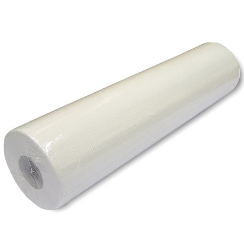 Papírové prostěradlo 500mm, návin 50m, dutinka 40mm, 2vrstvé, bílé s perforací