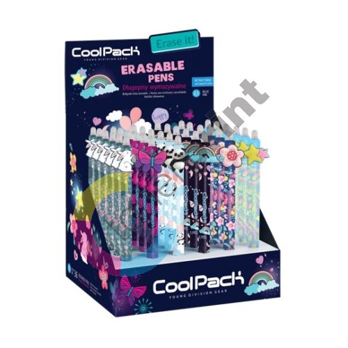 Colorino Cool Pack Girls, gumovatelné pero, modrá náplň 1