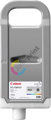 Cartridge Canon PFI-706PGY, photo grey, originál 1