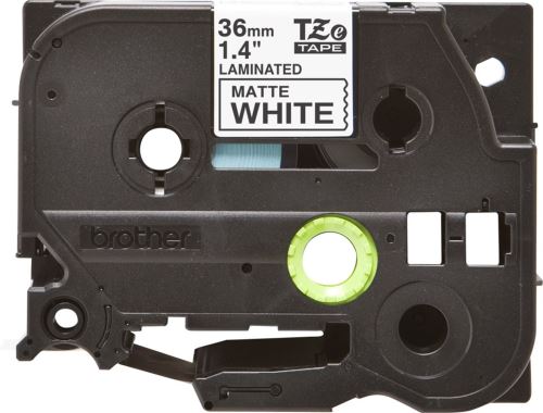 Páska Brother TZE-M261, 36mm, černý tisk/bílý matný podklad