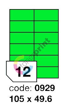 Samolepící etikety Rayfilm Office 105x49,6 mm 300 archů, matně zelená, R0120.0929D 1