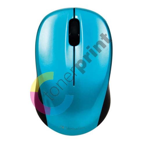 Verbatim myš bezdrátová, 1 kolečko, USB, modrá, 1600dpi 1