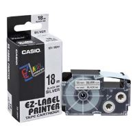 Páska do tiskárny štítků Casio XR-18SR1 18mm černý tisk/stříbrný podklad Páska do tiskárny štítků Casio XR-18SR1 18mm černý tisk/stříbrný podklad