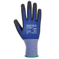 Ochranné rukavice "Senti-Flex", modrá, nylon, dlaň potažená PU, velikost L Ochranné rukavice "Senti-Flex", modrá, nylon, dlaň potažená PU, velikost L