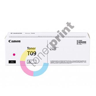 Canon originální toner T09, magenta, 5900str., 3018C006, Canon i-SENSYS X C1127i, i-SENSYS X C1127P Series, O