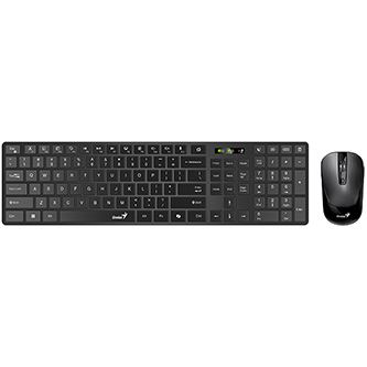 Bezdrátový set klávesnice a optické myši Genius SlimStar 8250, CZ/SK, Bluetooth + USB, Cop