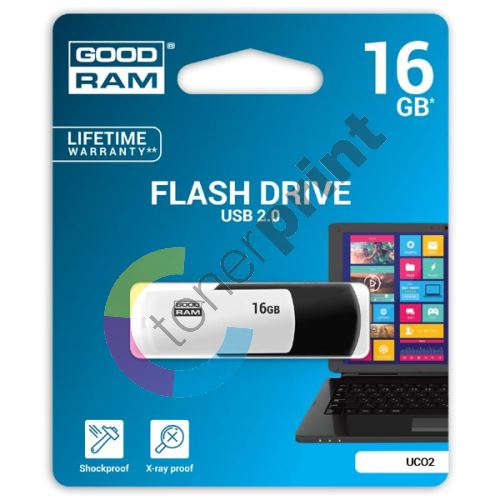 Goodram UCO2 16GB, USB flash disk 2.0, černo-bílá 1