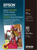 Epson Value Glossy Photo Paper, foto papír, lesklý, bílý, 10x15cm, 183 g/m2, 50 ks