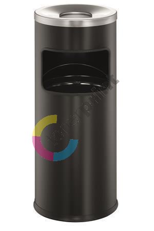 Odpadkový koš Safe, černá, kulatý, s popelníkem, Durable 1