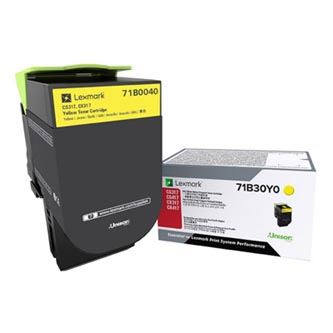 Toner Lexmark 71B0040, CS317dn, CX317dn, yellow, originál