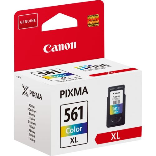 Inkoustová cartridge Canon CL-561XL, 3730C001, color, 12,2 ml, originál