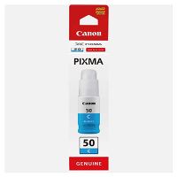 Inkoust Canon GI-50 C 3403C001, cyan, 70 ml, 7 700 stran, originál Inkoust Canon GI-50 C 3403C001, cyan, 70 ml, 7 700 stran, originál