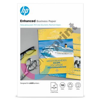 HP Enhanced Business Glossy Laser Photo Paper, foto papír, lesklý, bílý, A4, 150 g/m2, 150 ks, CG965A, laserový,oboustranný tisk