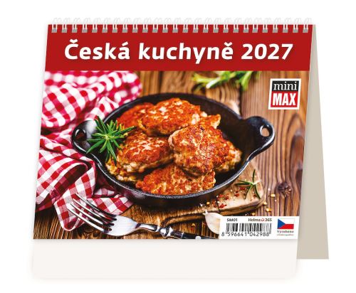 Stolní kalendář 2027 – Česká kuchyně MiniMax týdenní kalendář