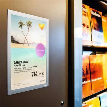Prezentační rám Durable Duraframe A4, samolepicí, stříbrná