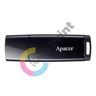 Apacer USB flash disk, USB 2.0, 16GB, AH336, černý, AP16GAH336B-1, USB A, s krytkou