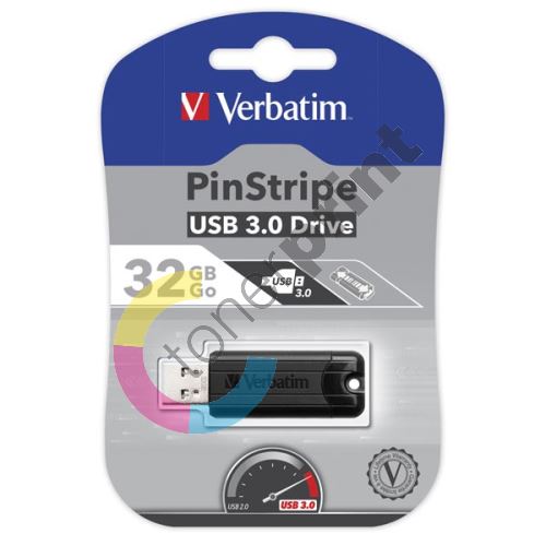 Verbatim Store n Go PinStripe 32GB, USB flash disk 3.0, 49317, černá 1