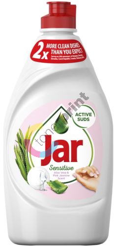 Jar Sensitive Aloe Vera & Pink Jasmine Scent Prostředek na ruční mytí nádobí 450 ml