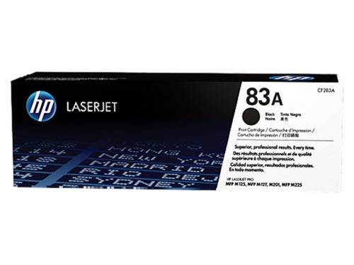 HP originální toner 83A (CF283A) Black pro HP LaserJet Pro M125, M127, M201, M225 | 1 500