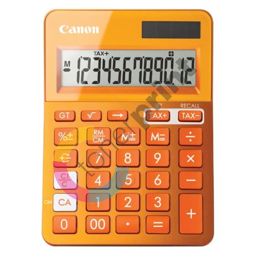 Kalkulačka Canon LS-123K, oranžová, stolní, dvanáctimístná 1