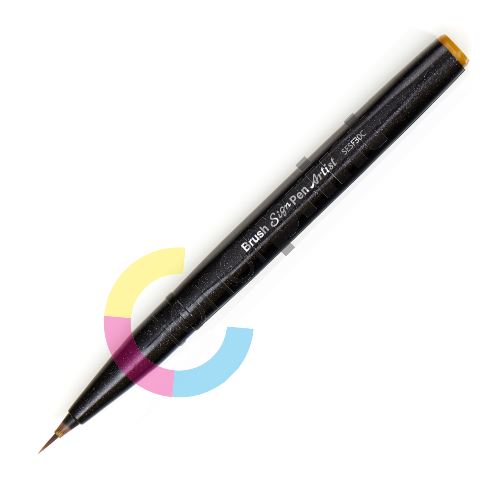 Pentel Sign Pen Artist SESF30C, barevný štěteček, okrový 1
