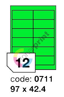 Samolepící etikety Rayfilm Office 97x42,4 mm 300 archů, matně zelená, R0120.0711D 1