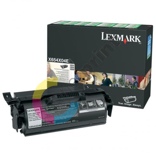 Toner Lexmark X654,656,X658, black, X651H21E, return, originál 1