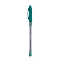 Spoko kuličkové pero, jednorázové, zelená náplň, zelené