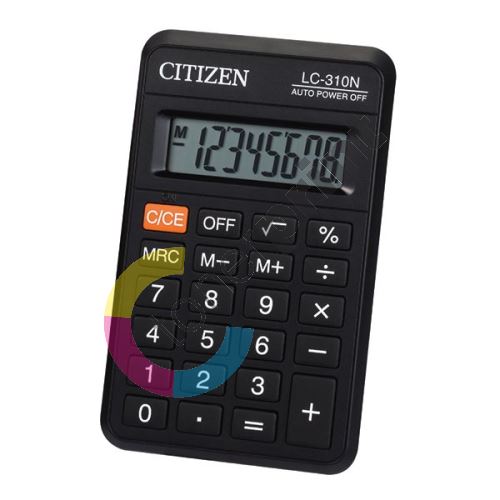Kalkulačka Citizen LC310NR, černá, kapesní, osmimístná 1