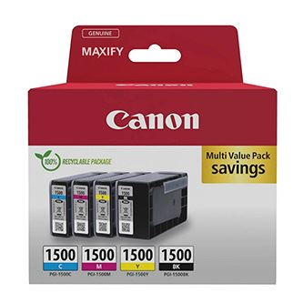 Inkoustové cartridge Canon PGI-1500 BK/C/M/Y, 9218B006, CMYK, originál
