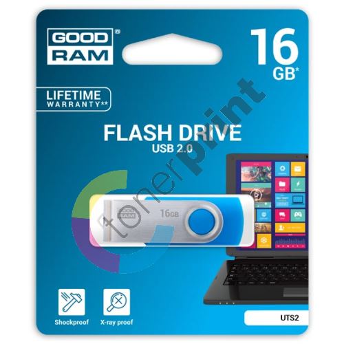 Goodram UTS2 16GB, USB flash disk 2.0, modrá 1