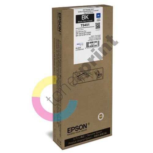 Cartridge Epson C13T945140, black, XL, originál 1