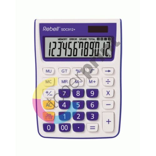 Kalkulačka Rebell SDC 912+ fialová 1