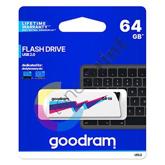 64GB Goodram UCL2, USB flash disk 2.0, bílá