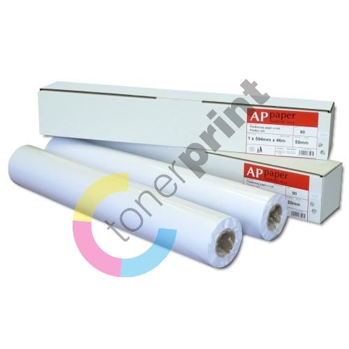 Plotrový papír AP 80g/m2 620/46m/50 - nelepené