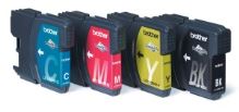 Inkoustové cartridge Brother LC1100VALBP, CMYK, BK 450 + CMY 325 stran, originál (2)