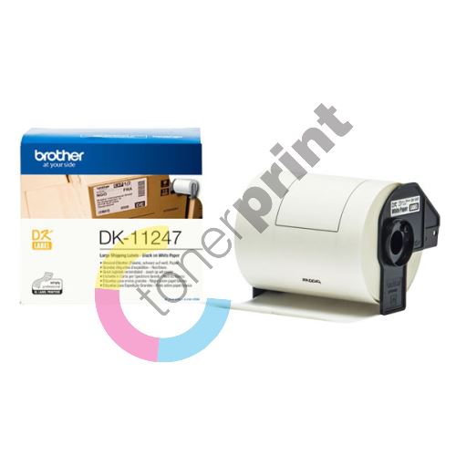 Papírové štítky Brother DK11247, 103mm x 164mm, bílá, 180 ks, pro tiskárny řady QL 1