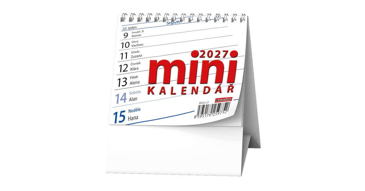 Stolní kalendář - MINI kalendář 2027 - Toner Print.cz