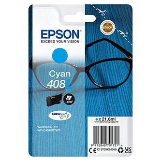 Inkoustová cartridge Epson 408L, C13T09K24010, cyan, WF-C4810/WF-C4310, originál