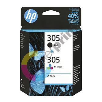 HP originální ink 6ZD17AE#301, HP 305, blistr, HP 2-pack DeskJet 2300, DeskJet 2710, DeskJ